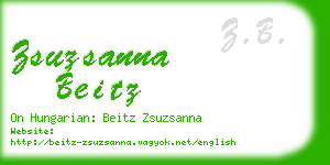 zsuzsanna beitz business card